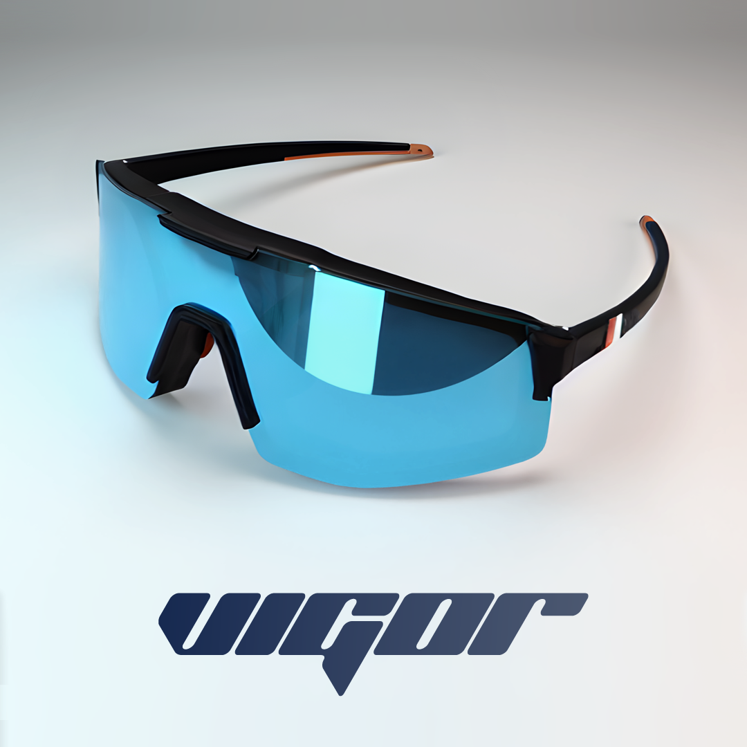 VIGOR+ BLACK (Limited Edition) Interchangeable Shield Prescription Sports Glasses